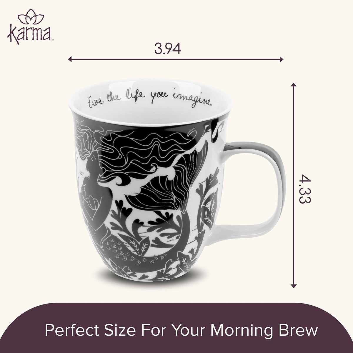 Karma Gifts exclusive boho mug design adds unique charm to tea time