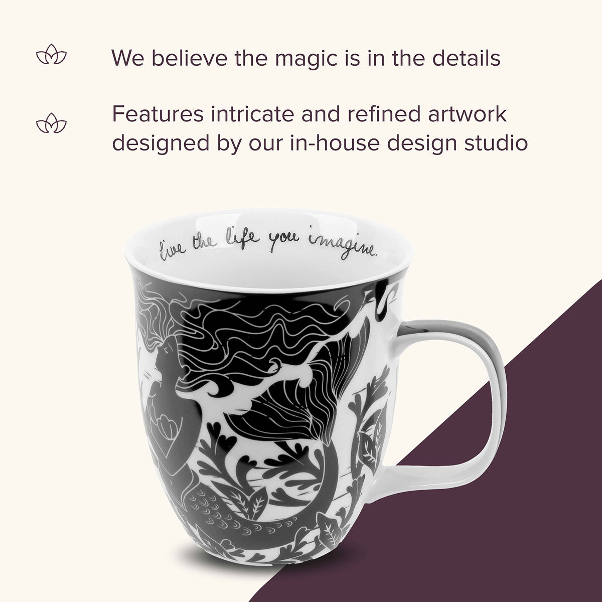 Karma Gifts mug showing microwave and dishwasher safe convenience