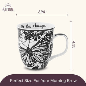Karma Gifts microwave-safe mug for quick reheats.
