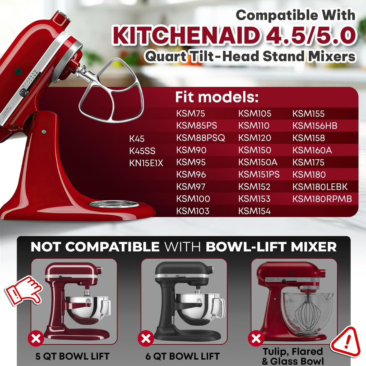 Karoxy beater secure-lock design keeps mixing stable and mess-free.