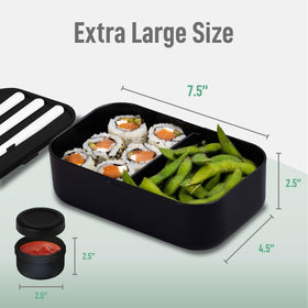 KARRICO multi-compartment bento box keeps flavors separate