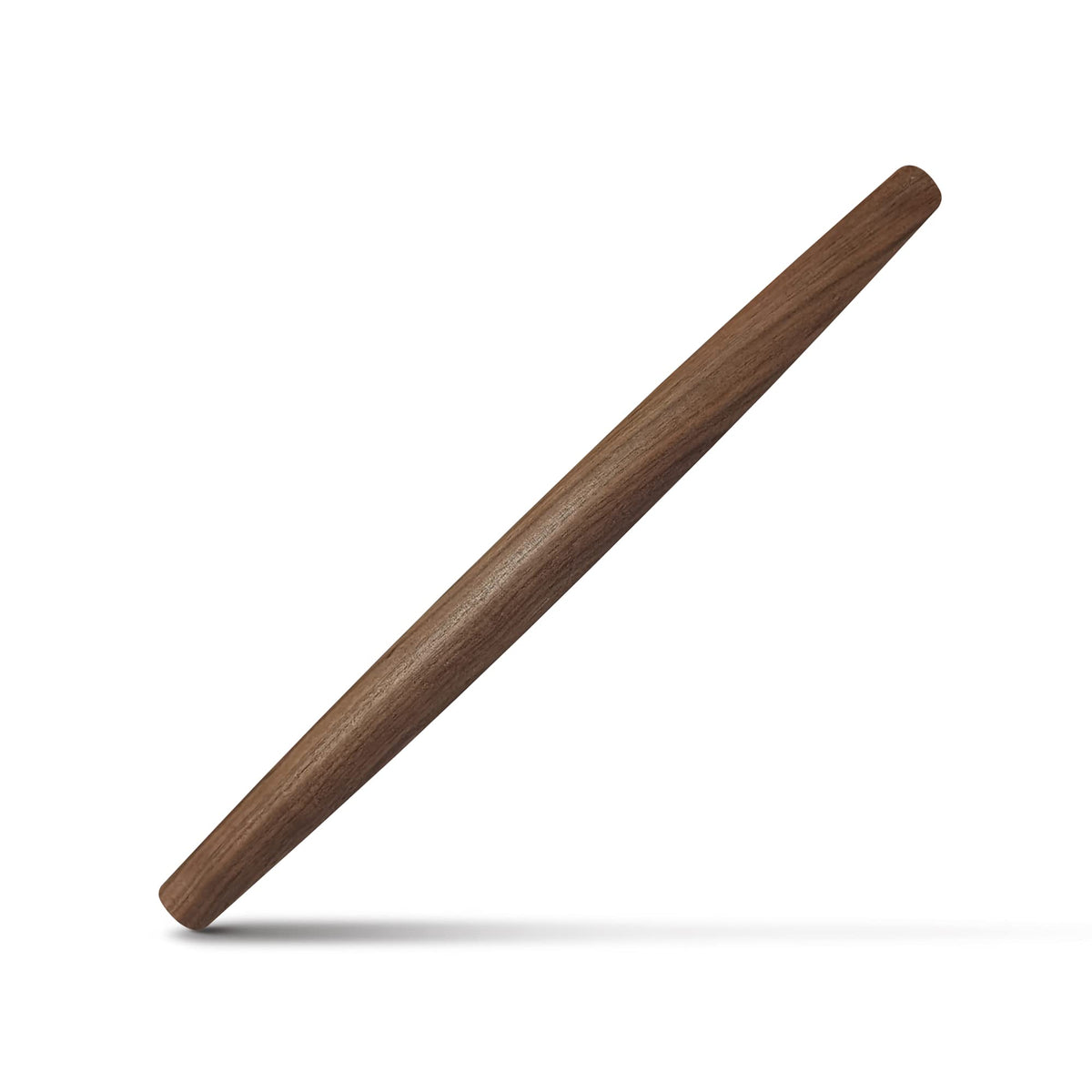 KARRYOUNG French rolling pin in walnut wood for even dough rolling and balance