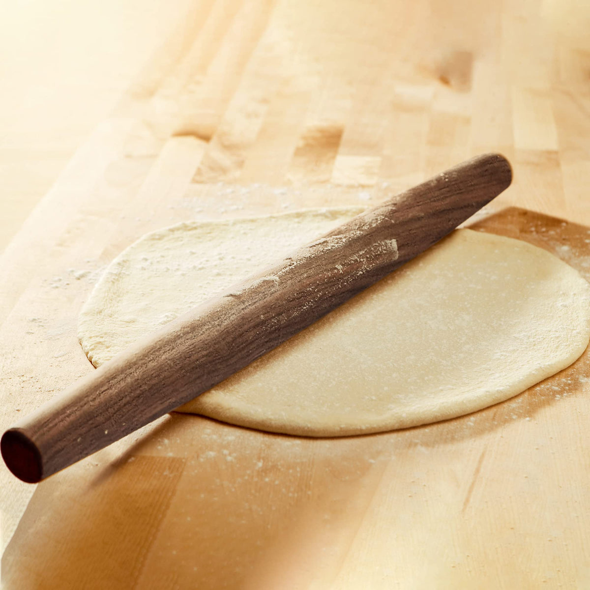 KARRYOUNG rolling pin with tapered design for precise dough control