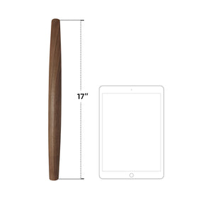 KARRYOUNG walnut wood rolling pin highlighting durable construction and classic look