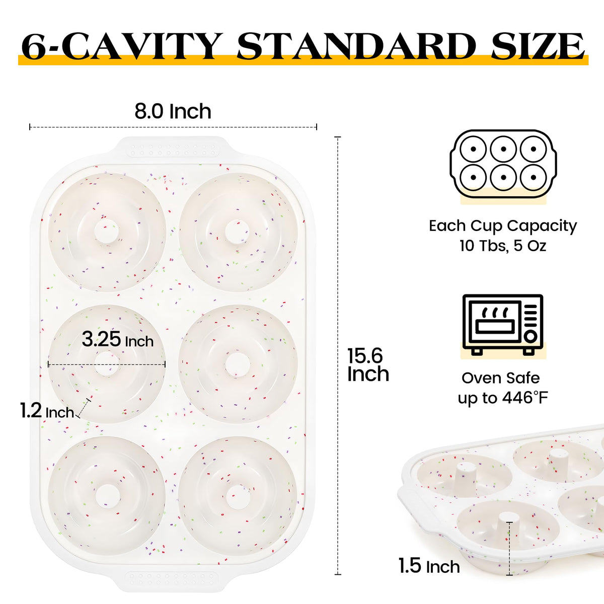 KASHME silicone donut molds go from oven to fridge safely