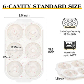 KASHME silicone donut molds go from oven to fridge safely