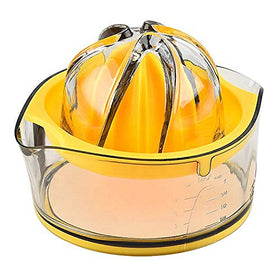 Kasmoire Citrus Juicer in assembly shows compact, all-in-one design for easy on-the-spot juicing.
