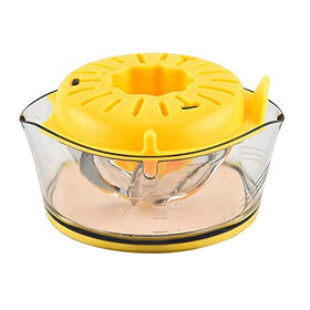 Kasmoire Citrus Juicer measuring cup view highlights built-in measuring for precise portions.