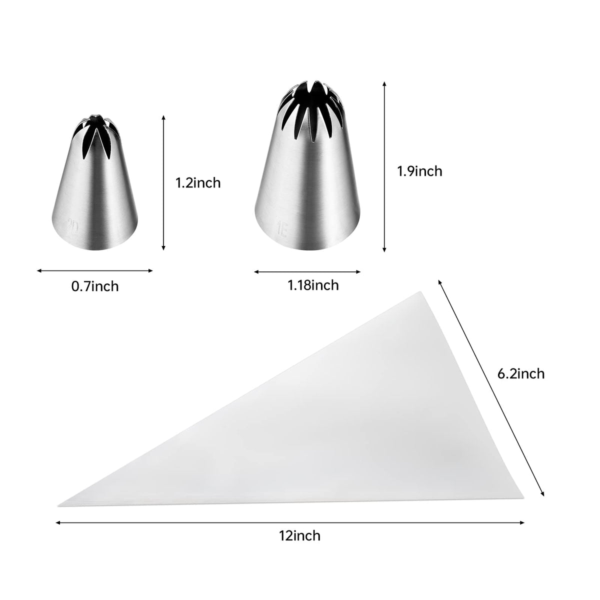 Kasmoire close star tip for precise lines and delicate patterns.