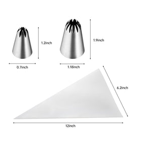 Kasmoire close star tip for precise lines and delicate patterns.