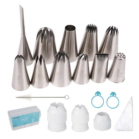 Kasmoire eclair piping tip for precise filling and elegant decoration.