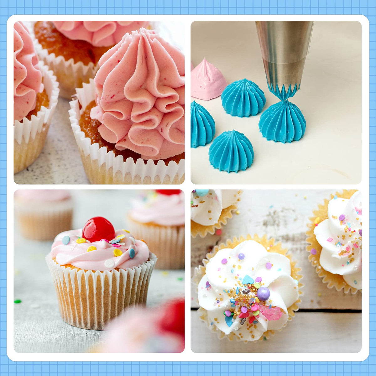 Kasmoire ten disposable pastry bags for clean, mess-free decorating sessions.