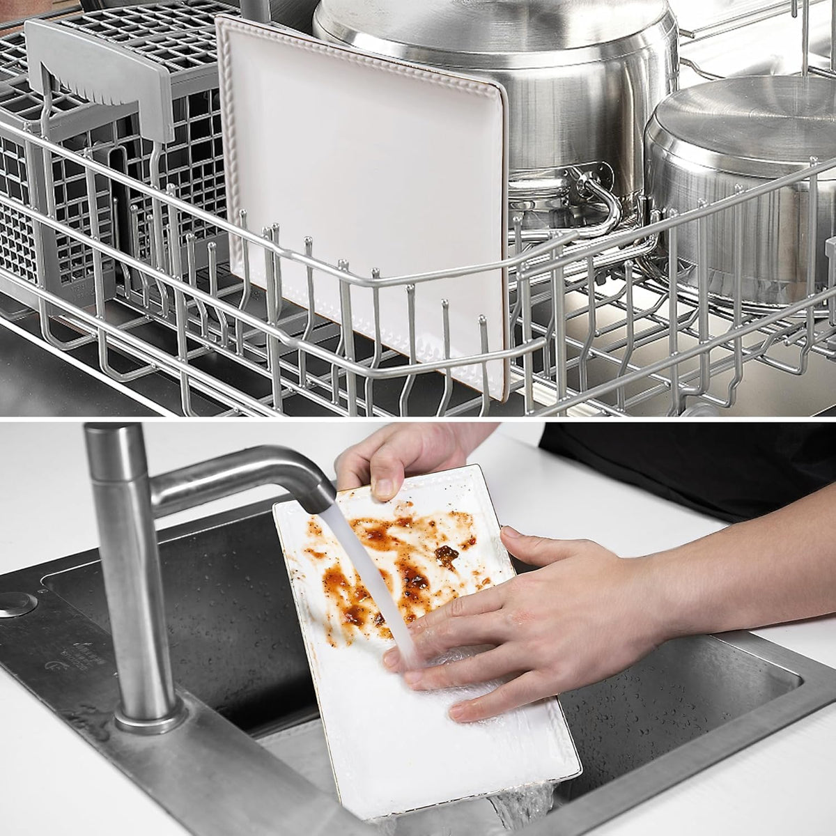 Kassel easy-clean ceramic platter for weekday and party use