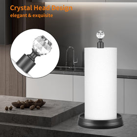 Kasunto durable metal kitchen paper towel stand for reliable stability