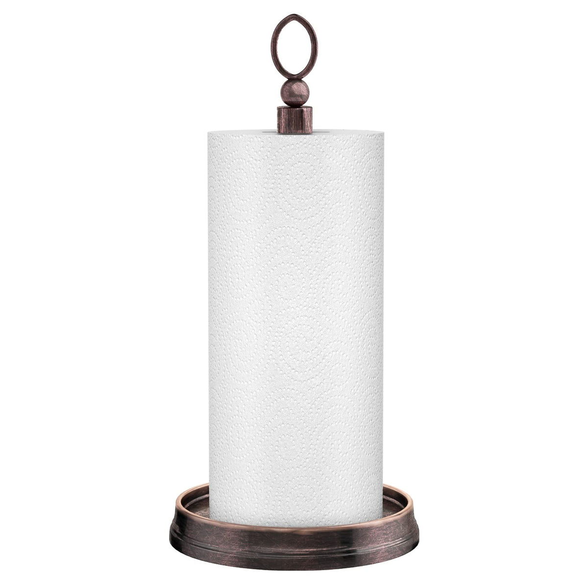 Kasunto paper towel holder base provides stable counter support