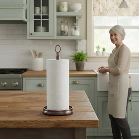 Kasunto paper towel holder compact dimensions fit small spaces