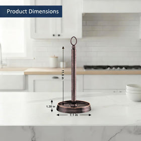 Kasunto paper towel holder bottom PU pad protects countertops