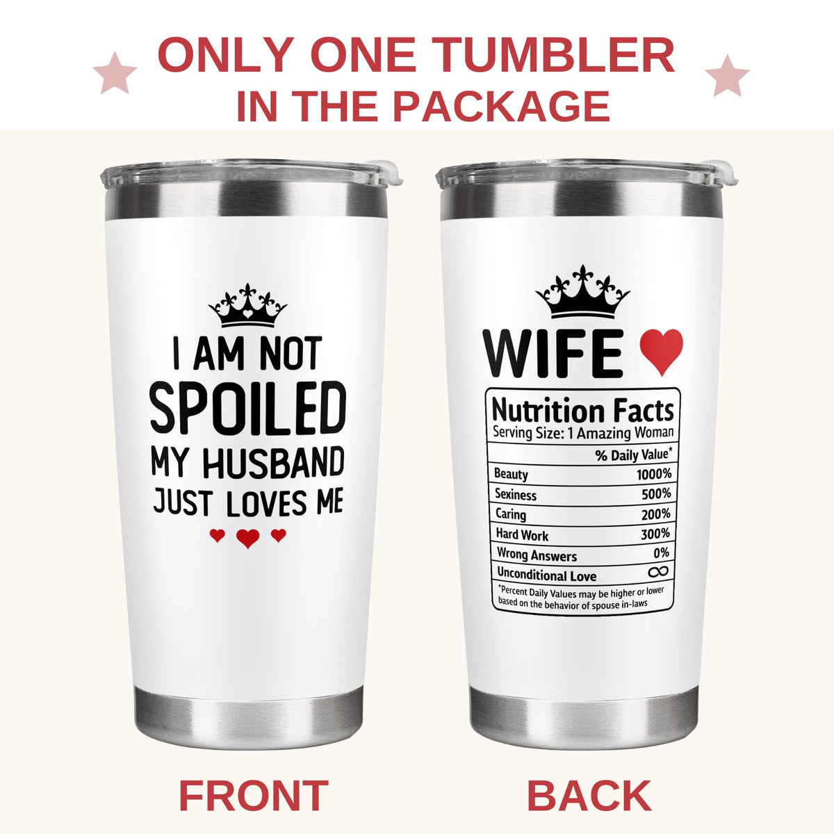 KatAndNat wedding anniversary tumbler for wife, a thoughtful daily-use keepsake.