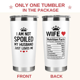 KatAndNat wedding anniversary tumbler for wife, a thoughtful daily-use keepsake.