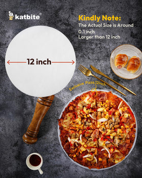 Katbite 12-inch rounds with nonstick coating ensure effortless removal after baking.