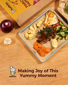 Katbite packaging keeps your kitchen organized with a pack of 200 sheets.