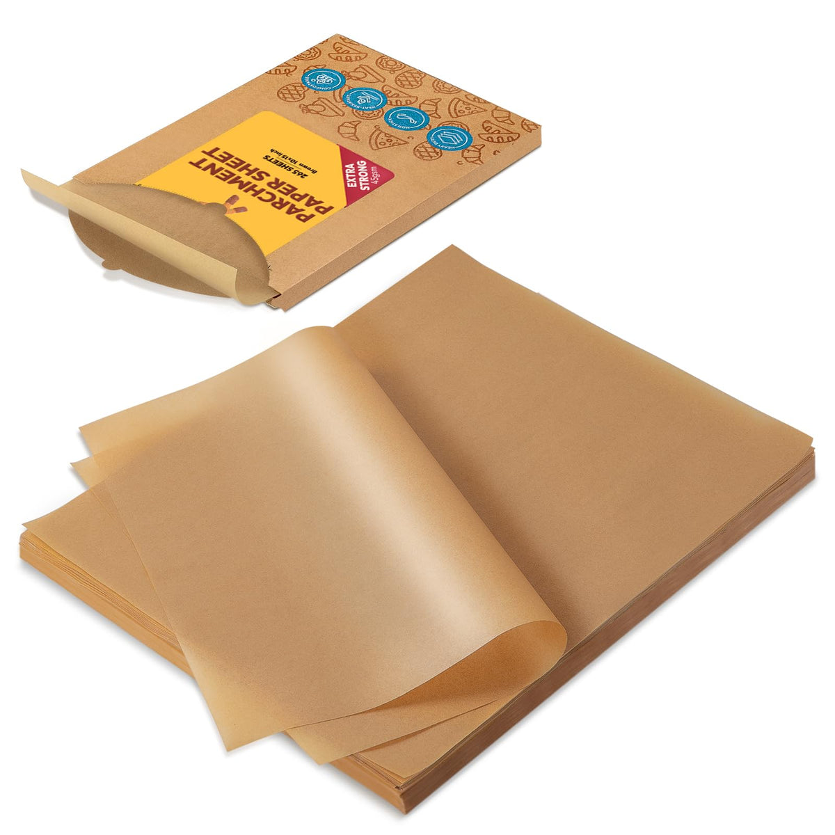 Katbite 265-piece parchment paper pack for mess-free baking