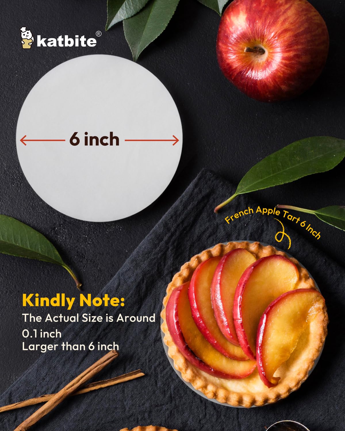 Non-stick surface helps food release with Katbite rounds
