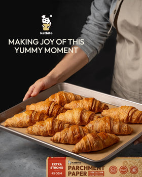 Katbite brown unbleached parchment roll fits standard baking trays