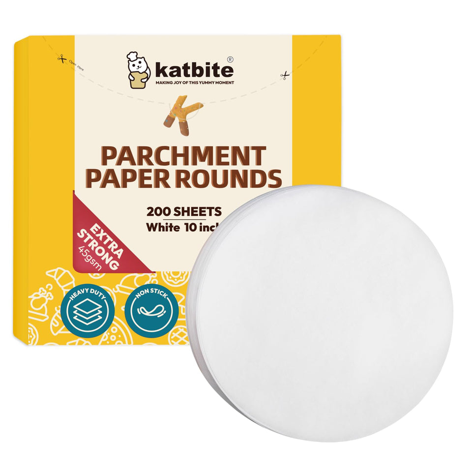 Katbite heavy-duty parchment rounds in a box, ready for easy storage and quick use.
