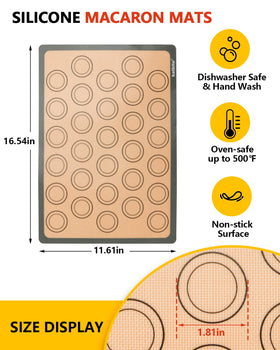 Katbite mat with printed grid templates for precise batter sizing