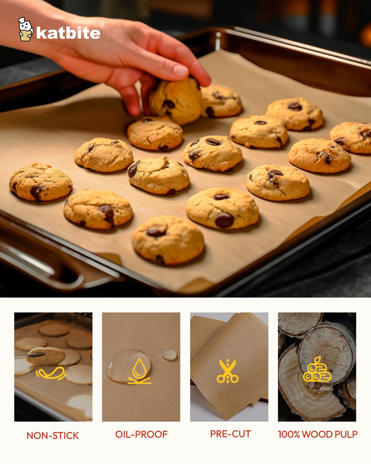 Katbite parchment paper is multi-purpose for freezer, microwave, and air fryer.