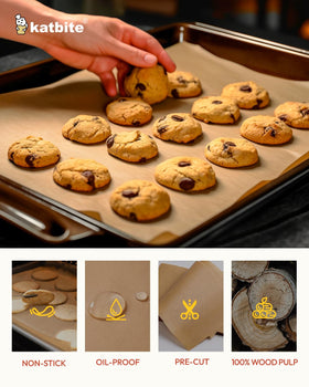 Double silicone coating provides a non-stick surface for easy release.