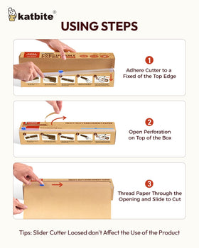 Katbite non-stick parchment paper for easy food release and quick cleanup.