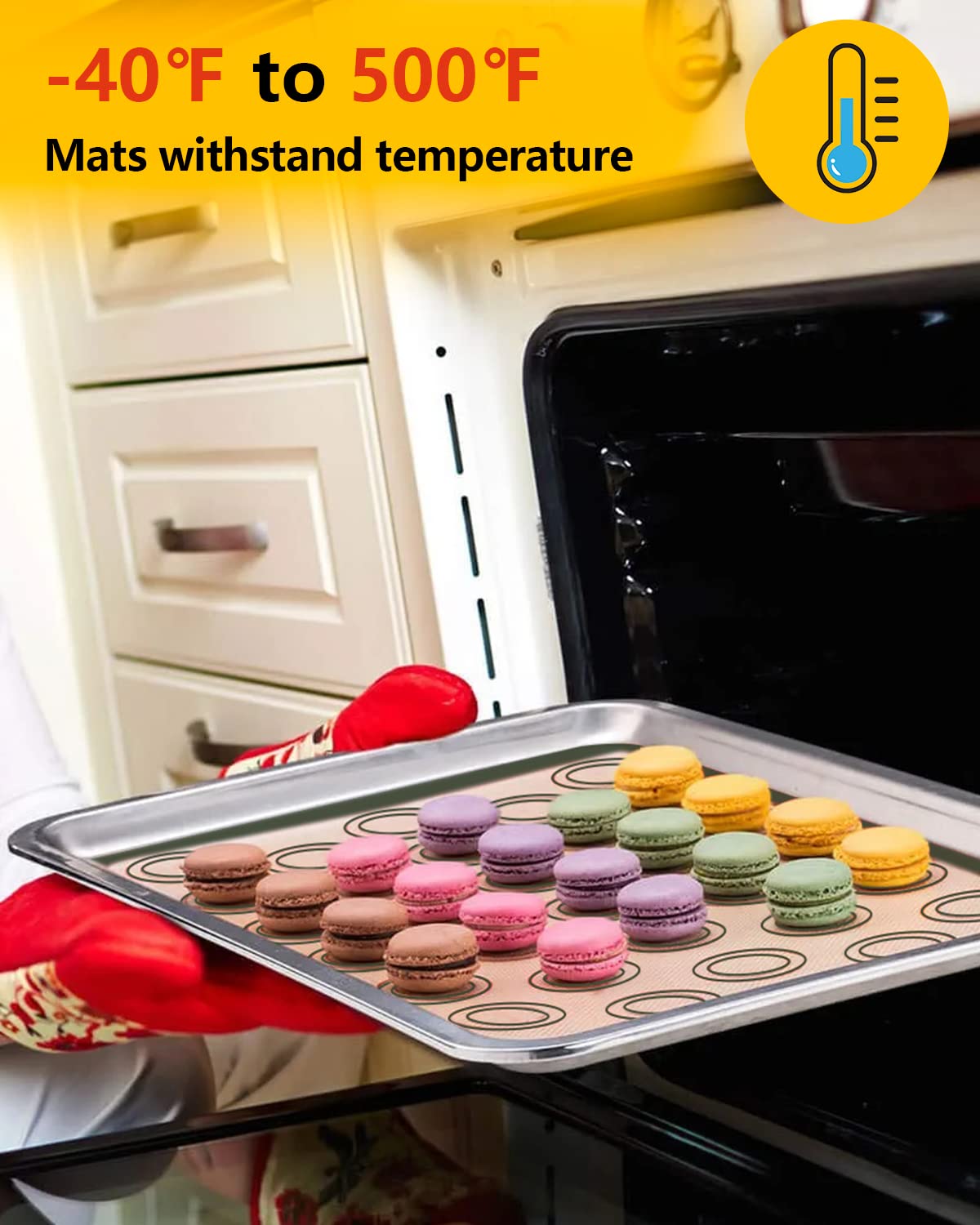 Oven, microwave, and dishwasher-safe Katbite mats for versatile use