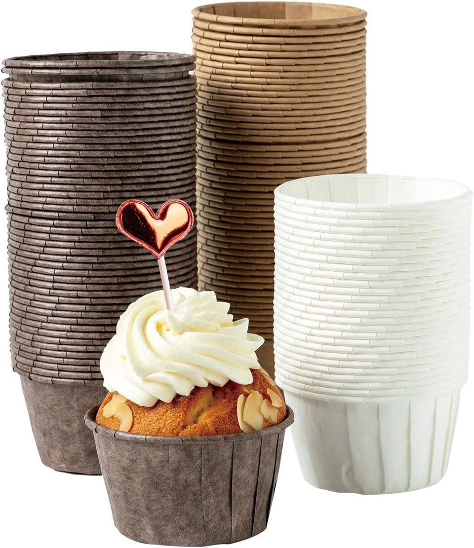 Katbite parchment cupcake liners standard white 150pcs for clean release and even baking.