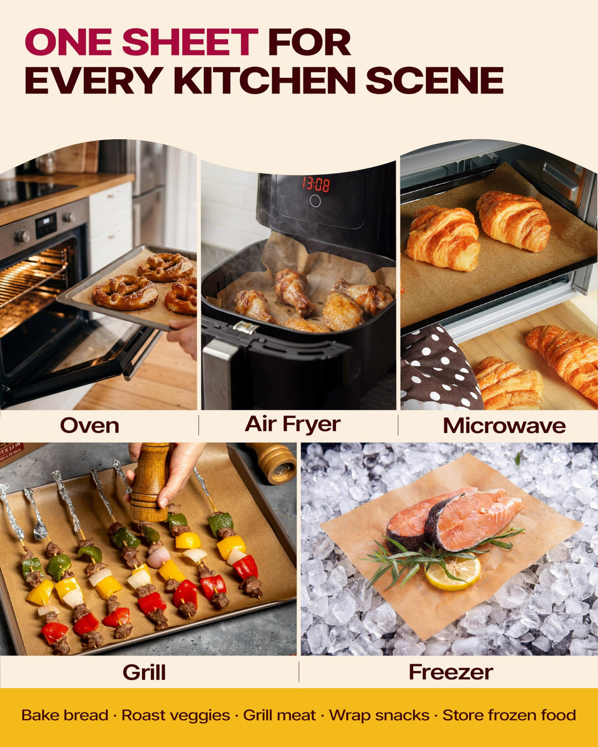 Katbite parchment freezer safe and microwave safe