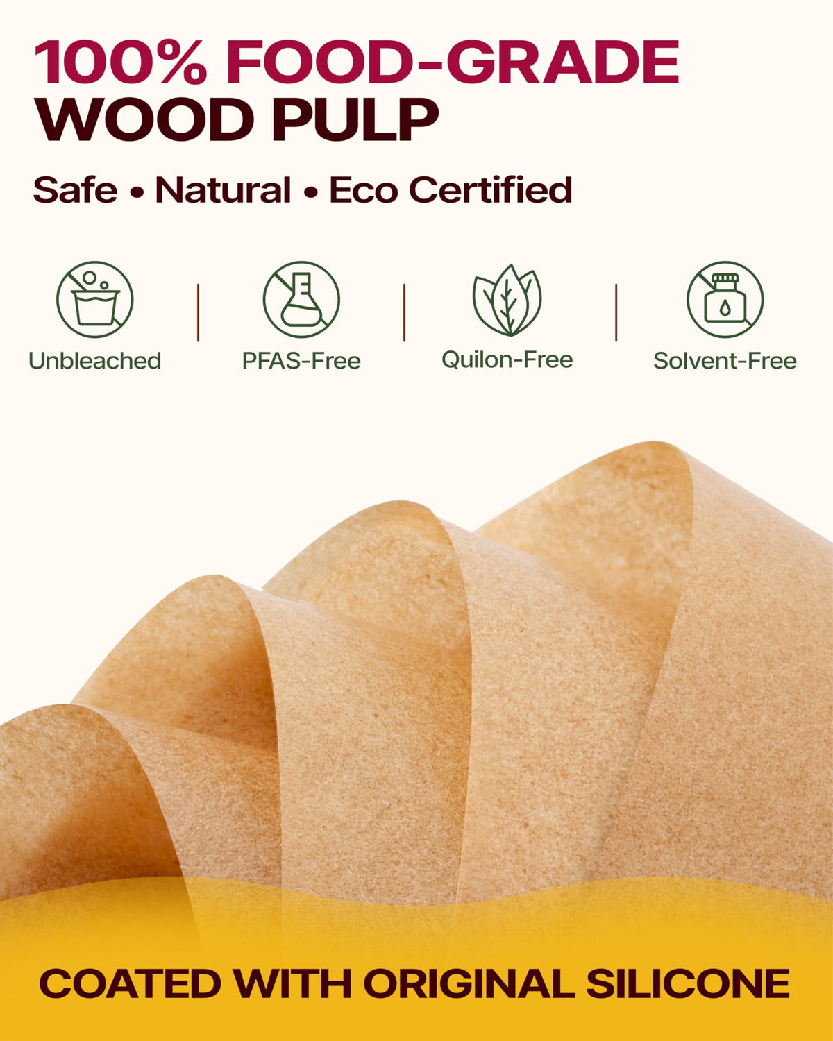 Katbite parchment non stick surface for easy release and cleanup