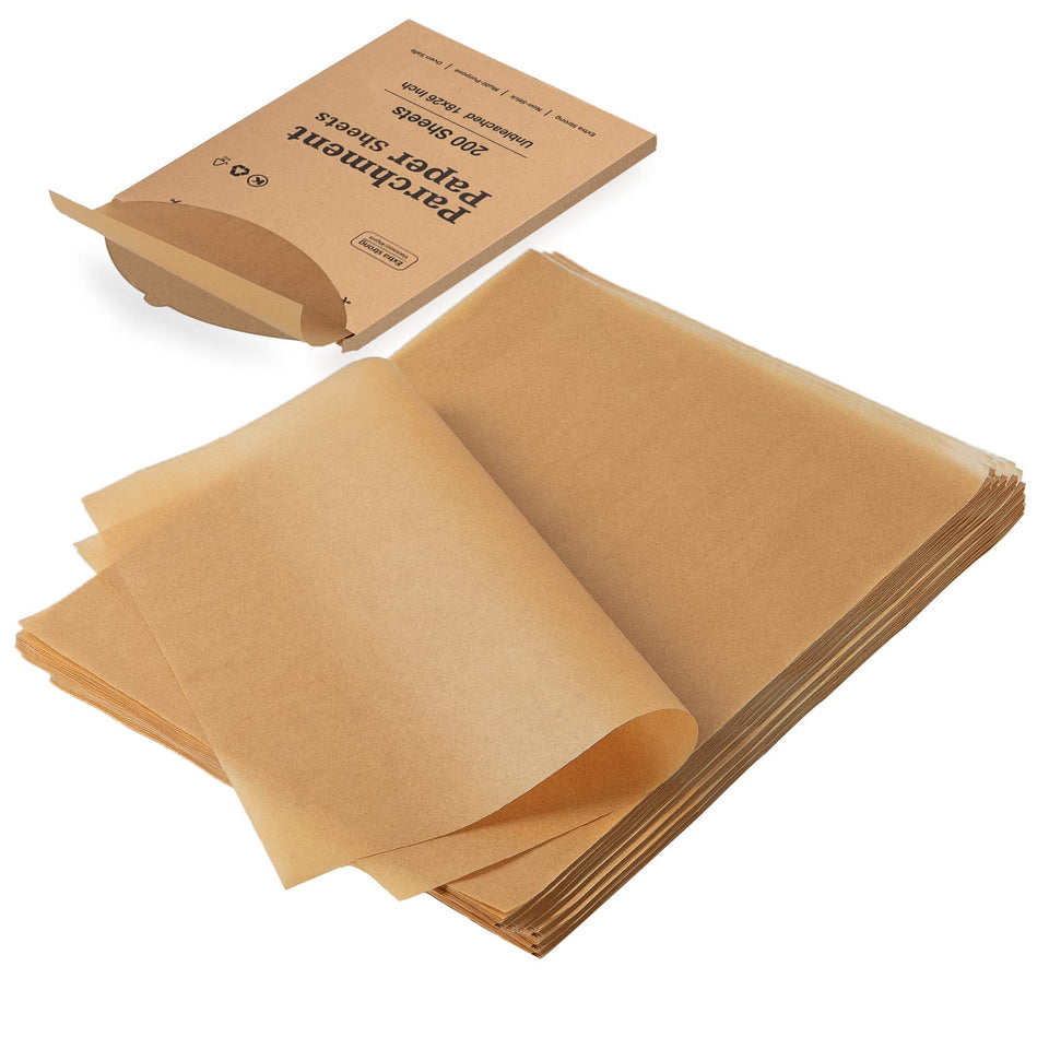 Katbite parchment paper 18x26 perfect size for baking, moisture retention, and easy handling.