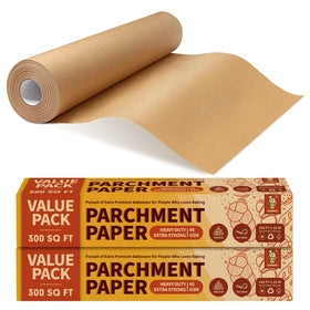 Katbite parchment paper roll with serrated cutter for quick, clean cuts