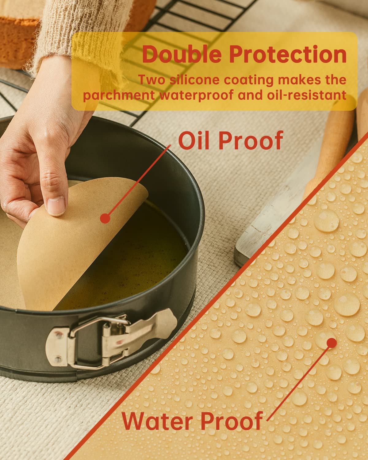 Katbite unbleached FSC-certified parchment supports natural cooking.