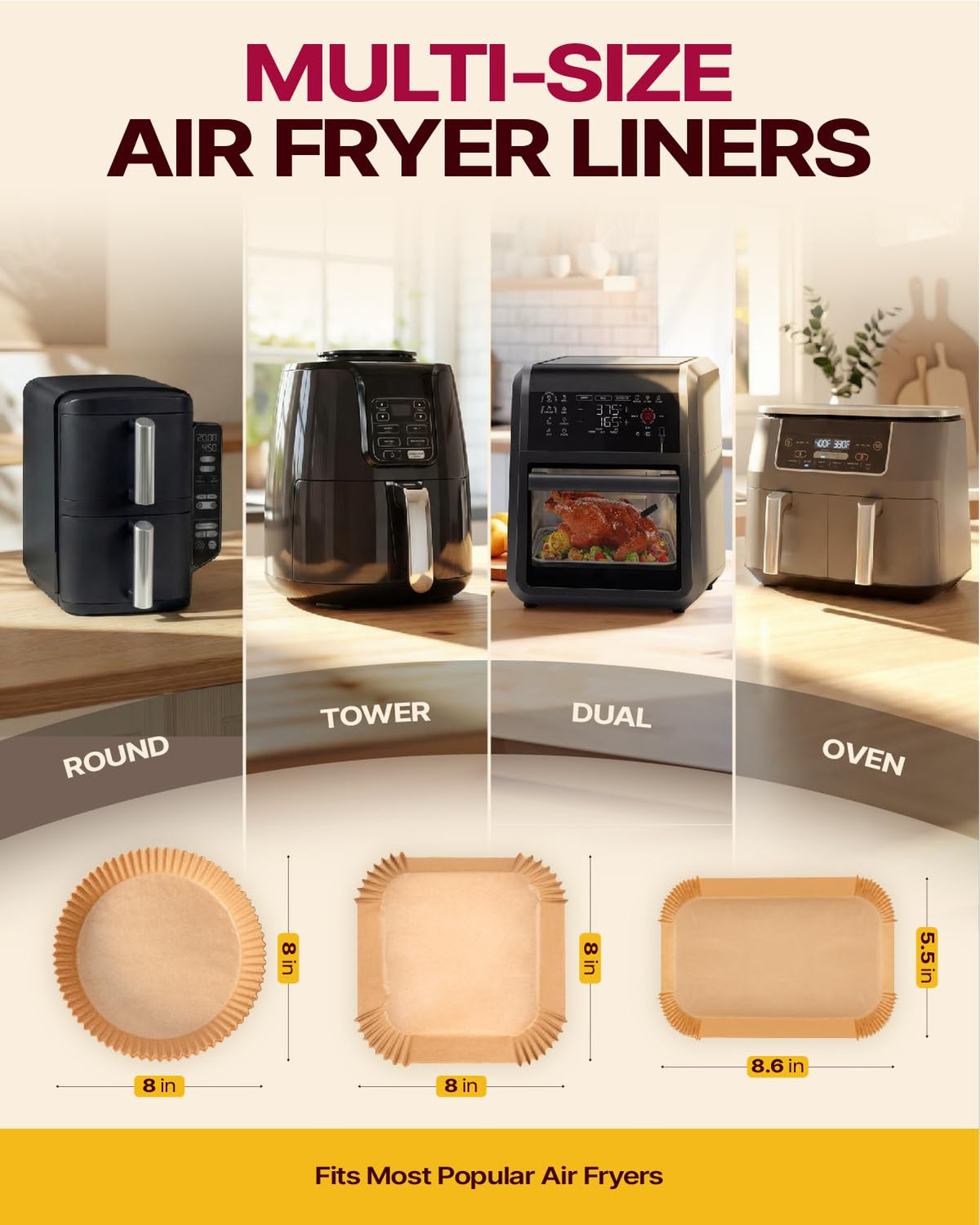 Katbite wood-pulp liner provides reliable non-stick protection during roasting.