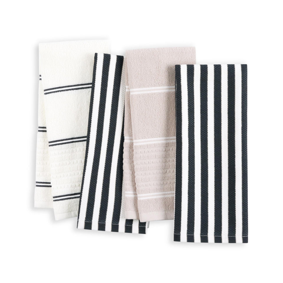kate spade new york botanical stripe kitchen towel display with chic stripes