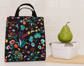 kate spade new york autumn floral pattern lunch tote adds chic seasonal style