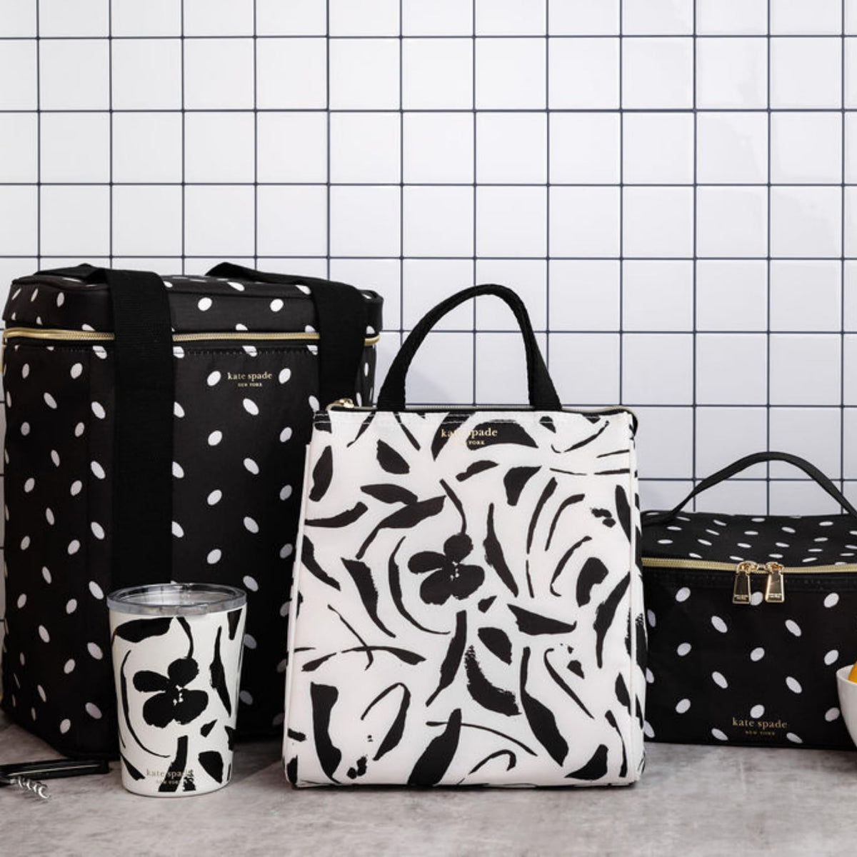 kate spade new york compact lunch tote fits in bags for work and travel