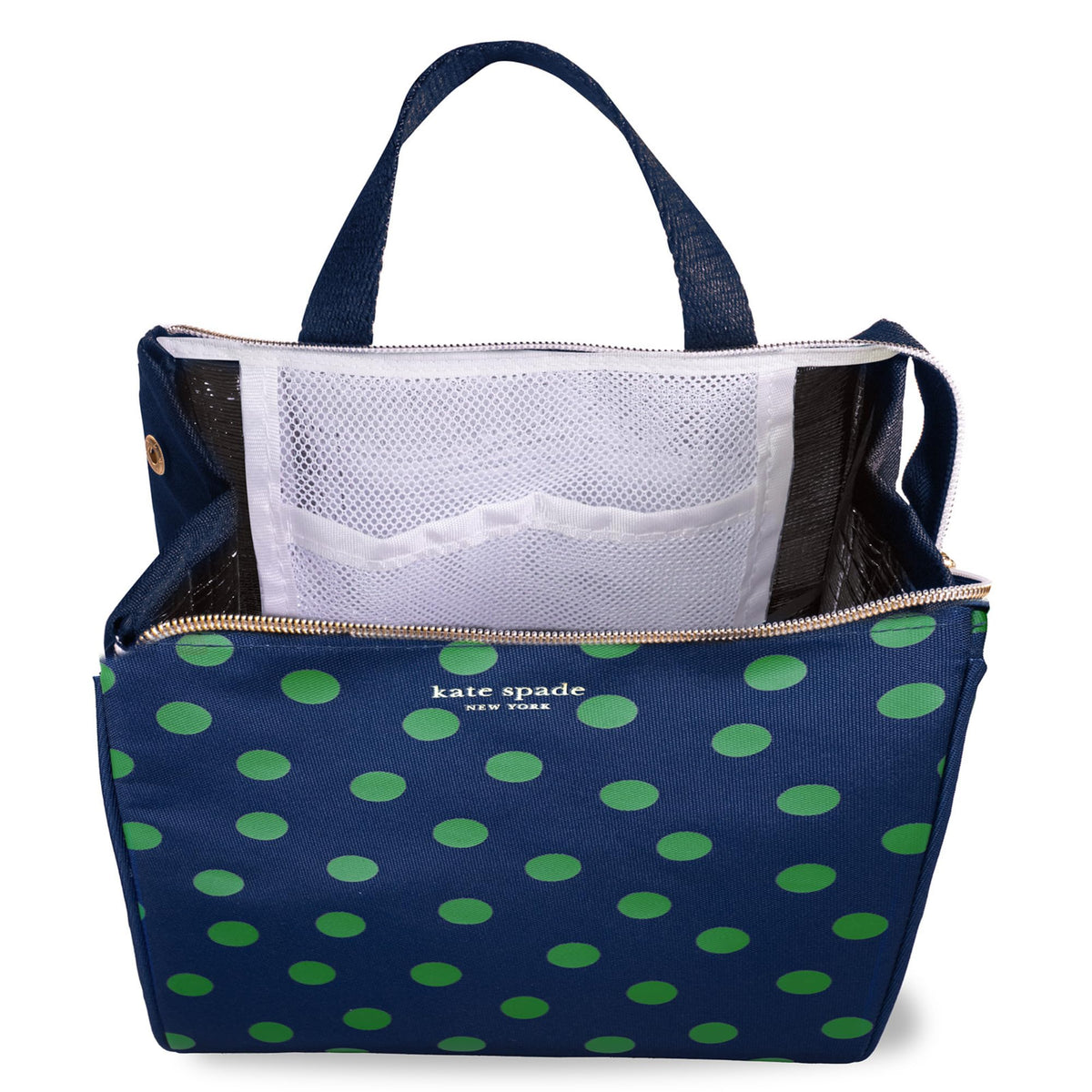 kate spade new york flat base keeps contents upright and minimizes spills