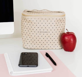 kate spade new york insulated lunch tote deco dots travel friendly design