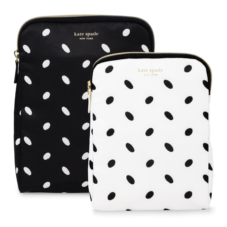 kate spade new york insulated snack bag keeper almond dot with zipper keeps lunches fresh on the go