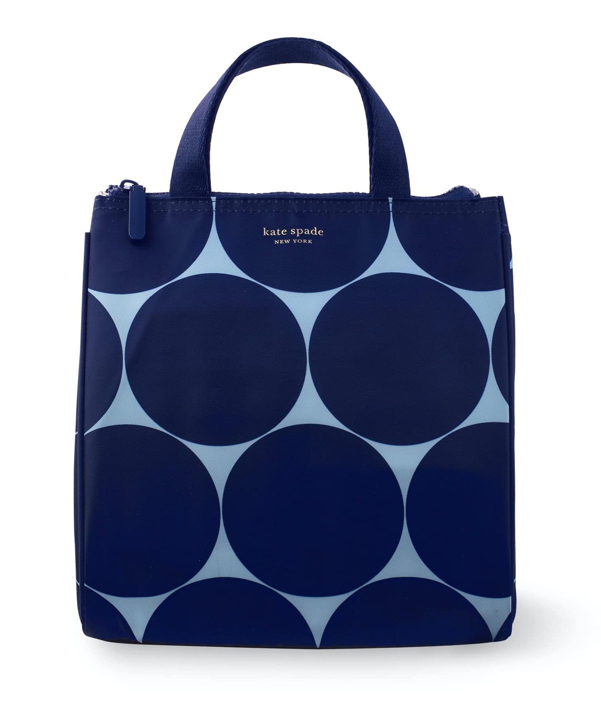kate spade new york Joy Dot lunch bag exterior shows cheerful pattern for daily use