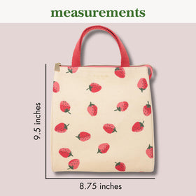 kate spade new york lunch bag strawberries durable exterior for daily use