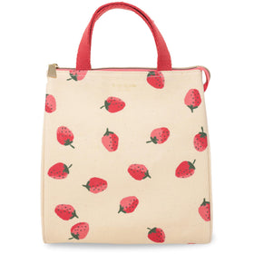 kate spade new york lunch bag strawberries top view for on-the-go meals